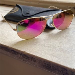 RAY BANS AVIATOR FLASH LENSES